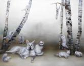 White animal park, 2015, 150x180cm, oil on canvas