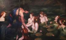 Hylas and the Nymphs (after J.-W. Waterhouse), 2017   135 x 200 cm   oil on canvas