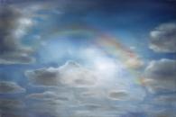 Cloudy Sunny, 60 x 90 cm, Öl auf Baumwolle