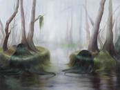 Swamp, 120 x 160 cm, Öl auf Baumwolle